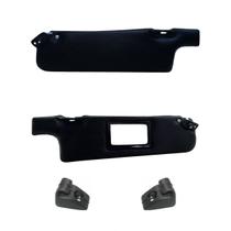Par quebra sol + suporte vw gol/voyage/parati 1980 até 1994 preto/cinza espelho11045110482g148