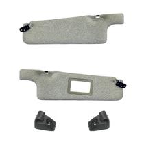 Par quebra sol + suporte vw gol/voyage/parati 1980 até 1994 salpicado cinza espelho11053110562