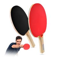 Par raquete ping-pong tênis de mesa Lazer Pista e Campo -2un