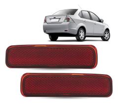 Par refletor parachoque traseiro fiesta sedan 2010 2011 2012 2013 2014 Par refletor parachoque traseiro fiesta sedan 2010 2011 2012 2013 2014