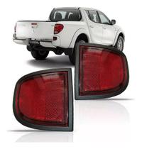 Par refletor parachoque traseiro l200 triton 2008 2009 2010 2011 2012 2013 2014 2015