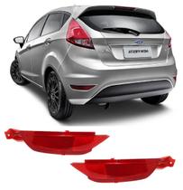 Par Refletor Parachoque Traseiro New Fiesta Hatch 2013 2019