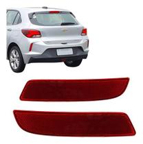 Par refletor parachoque traseiro onix hatch 2020 2021 2022 2023 2024 2025