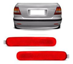 Par refletor parachoque traseiro siena 2001 2002 2003 2004 2005 2006 2007 2008 2009 2010 2011 2012 2013