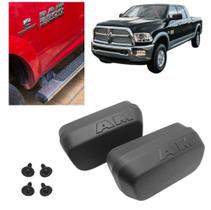 Par Reposição Tampão Final Estribo Degrau Lateral Dodge Ram 2500 2013 Á 2019