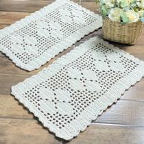 Par retangular croche barbante