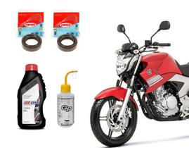 Par Retentor Garfo Bengala Corteco + 01 Óleo 500m + Medidor Ys Fazer 250 Ano 2012 Até 2022 l Atf Hidráulico