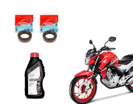 Par Retentor Garfo Bengala Corteco + Óleo 500ml Cb 250 Twister Cb300f Atf Hidráulico - GT-OIL + CORTECO