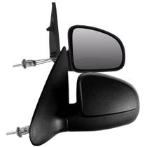 Par Retrovisor Chevrolet Celta 2001 a 2006 Preto Com Controle CarolCar