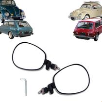 Par Retrovisor Convexo Preto Fusca Brasilia Modelo Raquete Par Retrovisor Convexo Preto Fusca Brasilia Modelo Raquete