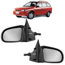 PAR Retrovisor Corsa com Controle Wagon Pick-Up Hatch Sedan Classic 93 94 95 96 97 98 99 2000 2001 2002 - Balala Mix Prime