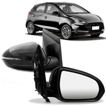 Par Retrovisor Elétrico C/ Pisca Capa Preta Hb20 2020 A 2022