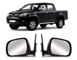 Par Retrovisor Elétrico Preto Hilux 2005 06 A 2010 2011