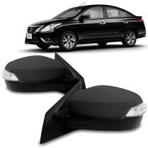Par Retrovisor Eletrico Versa 2016 A 2019 C/ Pisca Largo