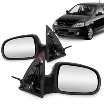 Par Retrovisor Externo Corsa Montana 2003 a 2012 Controle Manual
