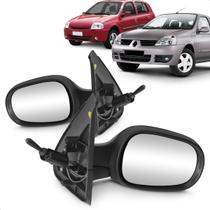Par Retrovisor Externo Espelho Lateral Clio 2000 A 2012 Controle Manual Retrovex Par Retrovisor Externo Espelho Lateral Clio 2000 A 2012 Controle Manual Retrovex