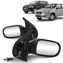 Par Retrovisor Externo Espelho Lateral Palio Siena Weekend Strada G4 2008 A 2010 2 Portas Manual