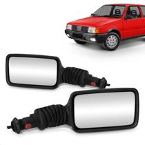Par Retrovisor Externo Espelho Lateral Uno Elx Premio Elba 1985 A 1988 Controle Manual Retrovex