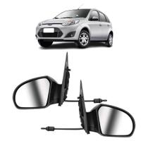 Par Retrovisor Externo Fiesta 02... Controle Manual Lado Esquerdo