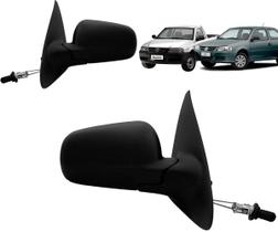 Par Retrovisor Externo Gol Parati Saveiro G3 G4 99/14 com Controle Le + Ld 2p