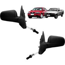 Par Retrovisor Externo Gol Parati Saveiro G3 G4 99/14 com Controle Le + Ld 4p
