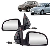 Par Retrovisor Externo Prisma 2007 a 2012 Controle Manual