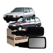 Par Retrovisor Externo Uno Elx 85/95 Premio Elba 85/88 sem Controle Le + Ld 2/4p