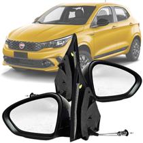 Par Retrovisor Fiat Argo Cronos 2017 2018 2019 2020 2021 2022 2023 com Controle Interno manual com Capa Preto Par Retrovisor Fiat Argo Cronos 2017 2018 2019 2020 2021 2022 2023 com Controle Interno manual com Capa Preto