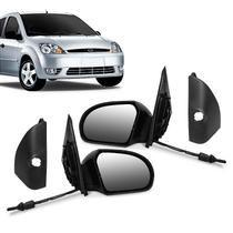 Par Retrovisor Ford Fiesta 2002 a 2014 4P c/c e acabamento Par Retrovisor Ford Fiesta 2002 a 2014 4P c/c e acabamento