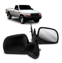 Par retrovisor ford ranger 1998 á 2006 fixo preto