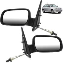PAR Retrovisor Gol 4 Portas 1999 2000 2001 02 03 04 05 06 07 08 Com Controle