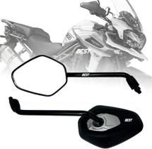 Par Retrovisor Haste Fixa Modelo Original Tiger 1200 Rosca Honda Start Cb 300 Xre Titan Fan Cg