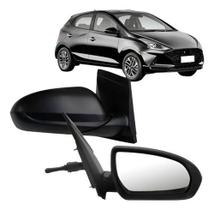 Par Retrovisor Hb20 2020 A 2022 Com Controle - Capa Texturizada