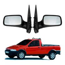 Par Retrovisor Lado Direito Esquerdo Strada 1.5 1998 A 2000