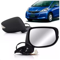Par Retrovisor New Fit 2009 a 2013 Eletrico Com Pisca