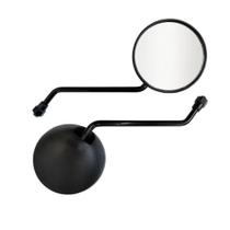Par Retrovisor Redondo Universal para Moto, Scooter e Bicicleta Elétrica Rosca M8 (8mm) Par Retrovisor Redondo Universal para Moto, Scooter e Bicicleta Elétrica Rosca M8 (8mm)
