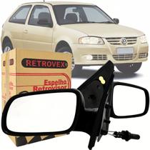 Par Retrovisor Volkswagen Gol G3 G4 2000 2001 2002 2003 a 2014 Manual Com Controle de 2 Portas