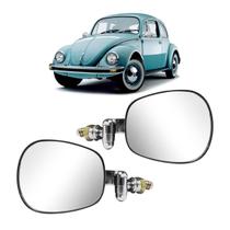 Par Retrovisor VW Fusca Brasília Raquete Cromado Par Retrovisor VW Fusca Brasília Raquete Cromado