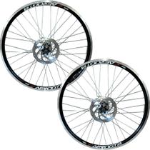 Par Roda Aro 26 Bicicleta A Disco Dianteiro e traseiro Completo Par Roda Aro 26 Bicicleta A Disco Dianteiro e traseiro Completo