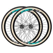 Par Roda Aro 29 KOG Aero Freios a Disco Com Pneus Bege