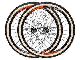 Par Roda Aro 29 KOG Aero Rolamentado F. Disco Pneus Bege