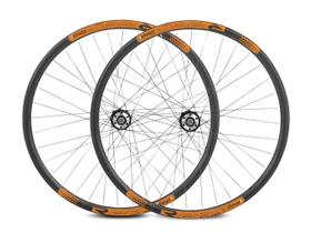 Par Roda Aro 29 Rimaxx Aero Cubo Rolamentado Preto Laranja