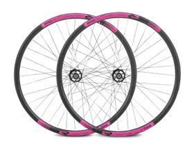 Par Roda Aro 29 Rimaxx Aero R29 Cubo Cassete Preto Rosa