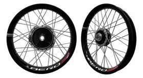 Par Roda Aro Monaco Cubo Diamantado Titan 150 04/13 á Disco