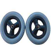 Par Roda Aro Nylon 12 1/2 x 2 1/4 Pneu Macico Cadeira de Rodas Freedom