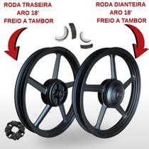 Par Roda Liga Leve Freio Tambor Yamaha Ybr Factor 125 150 Fabreck fabricação Nacional Par Roda Liga Leve Freio Tambor Yamaha Ybr Factor 125 150 Fabreck fabricação Nacional