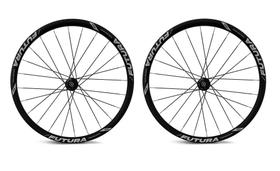 Par Rodas 700 Vzan Futura Disc Tubeless 24F 8v à 11v Preta