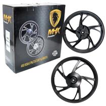 Par Rodas de Liga Leve 5 Palitos Com Rolamentos Biz 100/110i/125 Par Rodas de Liga Leve 5 Palitos Com Rolamentos Biz 100/110i/125