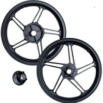 Par Rodas Liga Leve Disco Honda Cg 125 Titan 2000 Á 2008 5p Fabreck fabricação Nacional