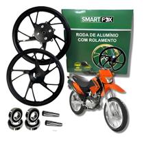 Par Rodas Liga Leve NXR Bros 125 150 Freio Tambor Smartfox Par Rodas Liga Leve NXR Bros 125 150 Freio Tambor Smartfox